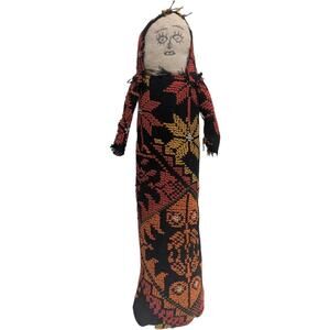 Vintage Handmade Voodoo Doll and/or Witch Doctor One Of A Kind Cloth Fabric